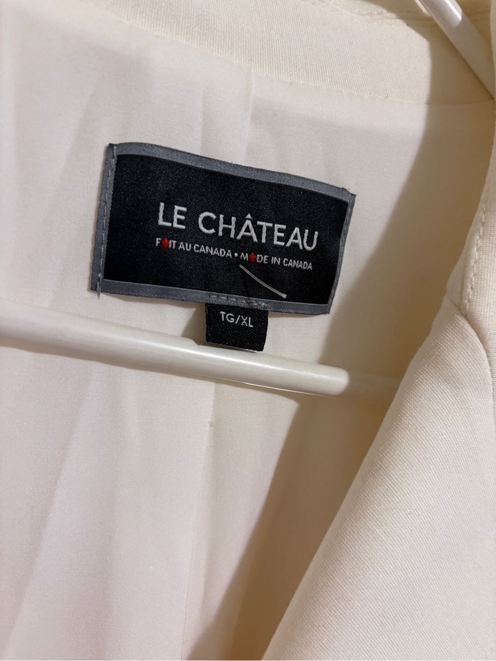 Le Chateau White Jacket Blazer Xl - Picture 2 of 6